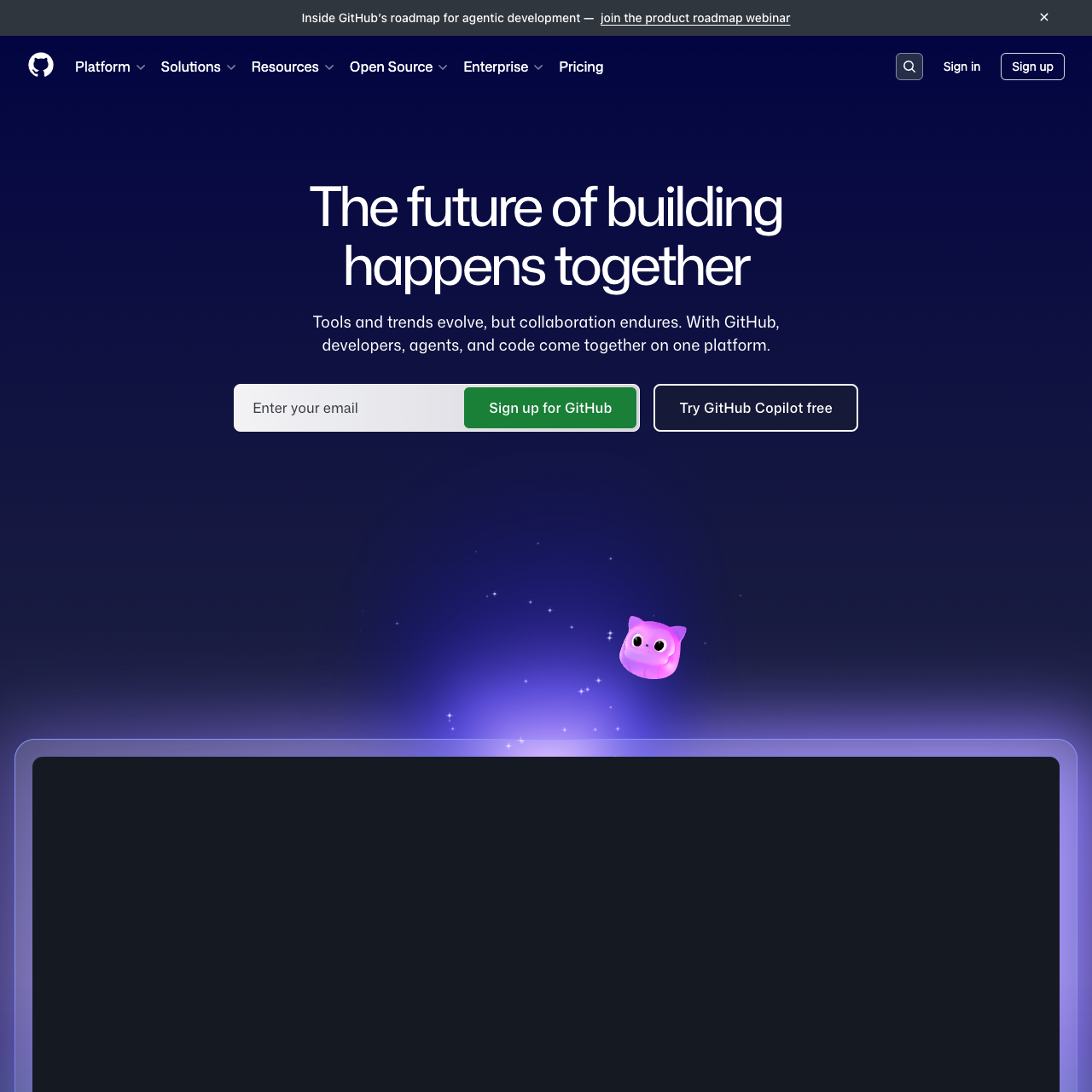 Github screenshot